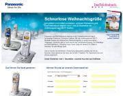 "Schnurlose Weihnachtsgrüße"