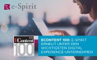 EContent 100: e-Spirit erneut unter den wichtigsten Digital Experience-Unternehmen