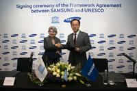 Samsung und UNESCO geben erste globale Partnerschaft bekannt