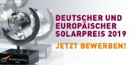 Letzte Chance zur Bewerbung für den Deutschen Solarpreis 2019
