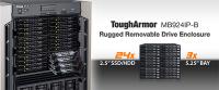 Produktankündigung: Robustes 24 Bay 2,5" SAS/SATA SSD/HDD Backplane-Modul komplett aus Metall für 3 x 5,25" Schacht