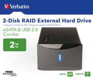 Verbatim RAID 2 TB eSATA & USB 2.0 Combo