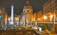 Highlight für Osterreisende - Forum Romanum erstrahlt mit LEDs im neuen alten Glanz