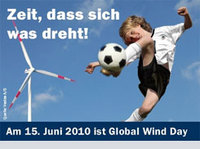 Global Wind Day 2010 in Deutschland ist Partner des Wissenschaftsjahrs 2010