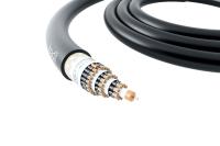 Drum reeling drag-chain cable for extreme tasks