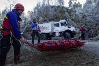 Hochgeländegängiger Unimog für die Bergwacht Schwarzwald