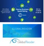 GlobalReader, ein führender Anbieter von Lösungen zur Produktivitätssteigerung beim Startup Business Speed Dating des EIT Digital am 24.1.17 in Berlin