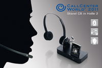 Bis zu drei Audiokanäle in einer Konferenz zusammengeführt – GN Netcom Standkonzept macht Headset-Materialien und –technik erlebbar