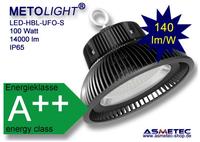Hallenleuchte ideal für Montagehöhen von ca. 4-8 m mit einer Effizienz von ca. 150 lm/W