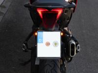 Motorcycle: Universal number plate insert frame