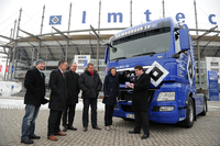 Hamburg fährt MAN: Taufe des neuen HSV-Trucks