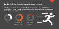 Ein Drittel der Unternehmen setzt In-Memory-Datenbanken ein
