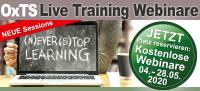 DTC bietet kostenlose Live Webinar Trainings zu den Produkten von OxTS