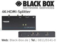 4K-HDMI-Splitter von Black Box überträgt UHD-Videosignale auf bis zu 8 UltraHD-Screens
