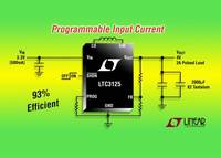 1.2A, 1.6MHz Synchronous Boost Regulator Offers Output Disconnect & Programmable Input Current Limit