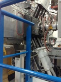 Food packaging from R-PET with V-type screen changer