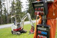 Einsatz von elektrischen Baggern und Maschinen abseits von Strassen und bewohnten Gebieten