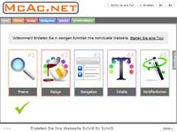 Professionelle Webseiten mit dem Homepage-Baukasten bei McAc.net selbst erstellen