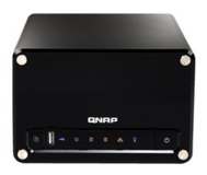 Kompakter NAS-Server mit zwei Festplatten und Gigabit-Ethernet