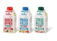 Maßgeschneidert für Millennials: Pfanner weckt die Getränkebranche mit neuer Produktrange in der Kartonflasche combidome 500 ml von SIG