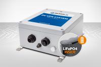 Outdoor DC UPS with 10-year LiFePO4 battery and 8-36V input for industrial and mobile applications