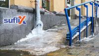 Schnee- und eisfreie Außenflächen mit Suflix® Frostschutz