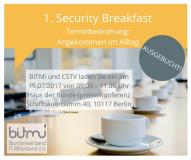 Sicherheitsexperten treffen sich branchenübergreifend zum Security Breakfast