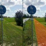 Sparsamste Gemeinde Deutschlands baut Radweg mit dem Rasenmäher