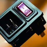 Appliance Inlet with Resettable Overcurrent Protection