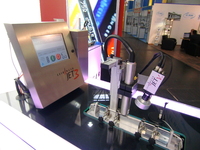 Inkjet Drucker JET3 und Kamerasystem JETvisio in Aktion