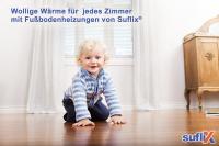 Höherer Wohnkomfort durch Suflix Fußbodenheizungen