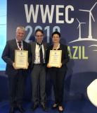 WWEC2019 has been opened in Rio de Janeiro: World Wind Energy Award 2019 to Andriy Konechenkov and Galyna Shmidt, Honorary Award to Reive Barros and Elbia Gannoum