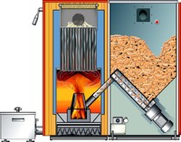 Vollautomatische 2-stufige Pelletkessel