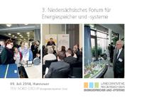 3. Nds. Forum für Energiespeicher und -systeme – Programm veröffentlicht