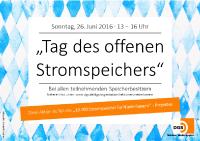 Tag des offenen Stromspeichers