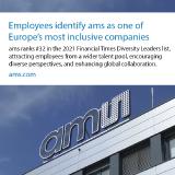 Employees identify ams as one of Europe’s most inclusive companies