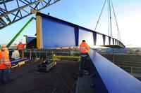 Neue Brücke am Autoterminal Bremerhaven