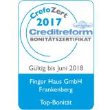 FingerHaus GmbH erhält erneut Bonitätszertifikat „CrefoZert“