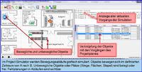 Grafische Simulation von Projekt-Bewegungsdaten