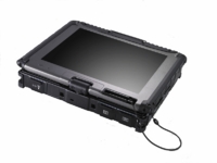 Full-ruggedized Convertible Notebook für Industrie und Militär mit Intel Core Duo Technologie