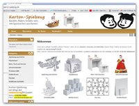 Neuer Onlineshop http://www.karton-spielzeug.de/ - von verpackung24 GmbH www.verpackung24.com