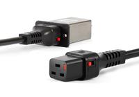 Netzkabel mit Verriegelungs-System für IEC-Stecker