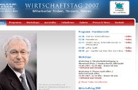Mit Microsite zum Wirtschaftstag 2007