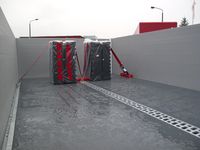 Paletten auch bei Regen rutschfest
