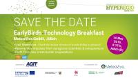 14. Mai, 8.15 Uhr: Nächstes "EarlyBirds Technology Breakfast" bei MeteoViva im Technologiezentrum Jülich