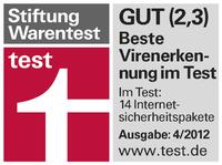 Stiftung Warentest: G Data InternetSecurity ist der beste Virenjäger