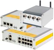 In der Schweiz entwickelte und hergestellte Firewall / Router / Access Point für raue Umgebungen