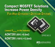 New AOS 80V and 100V MOSFETs - Industry's Lowest On-Resistance in a DFN3.3x3.3 Package