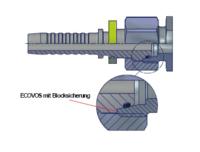 ECOVOS-Schlaucharmatur mit Blocksicherung
