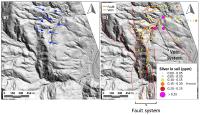 Aurania's LiDAR data identifies a set of vein-like features at the Tiria epithermal gold-silver target